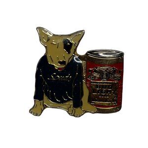 Vintage Busch Spuds Mackenzie Dog Mascot Pin 1" Beer Can Bud Light Budweiser
